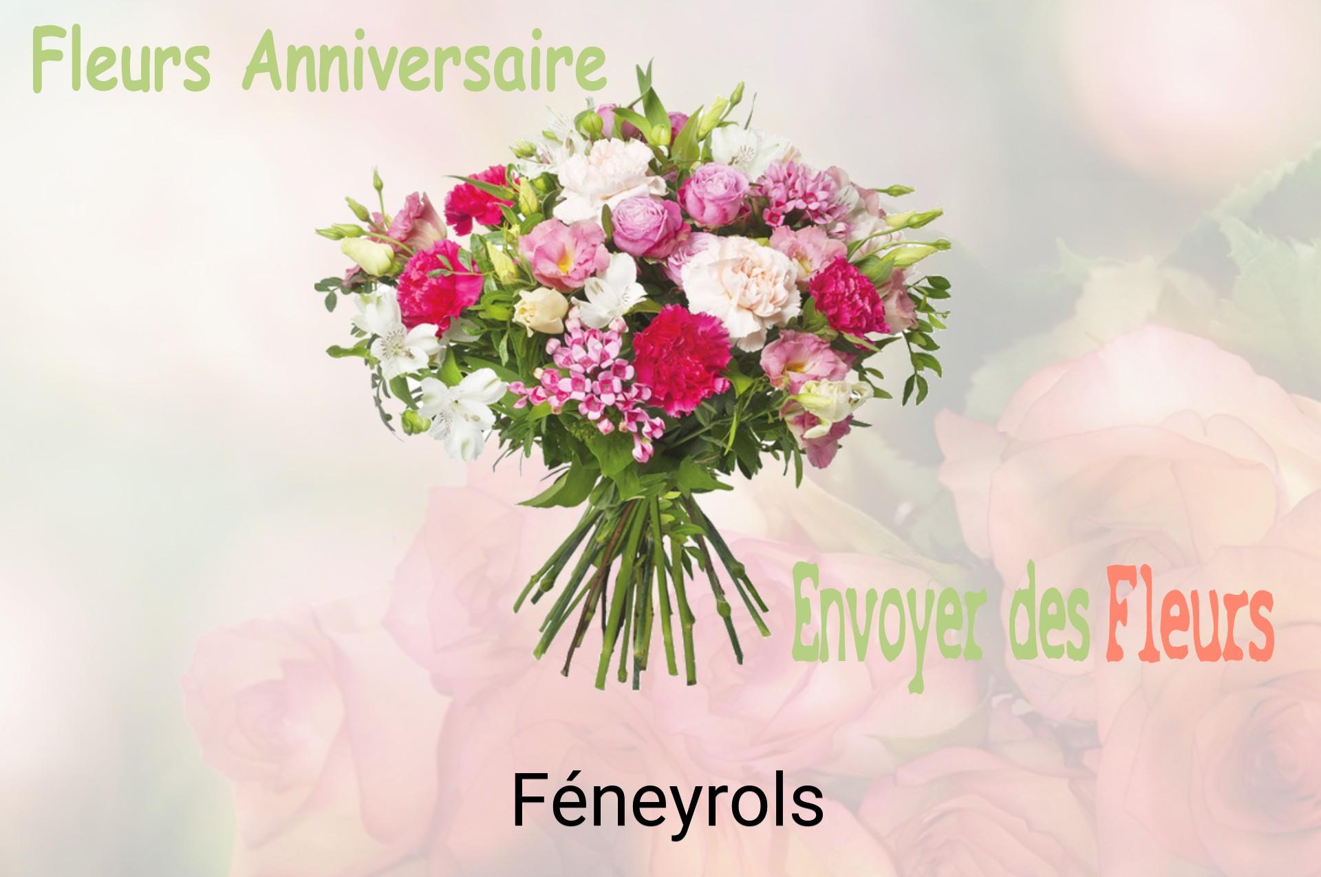 Bouquet de fleurs d’anniversaire livré à Féneyrols